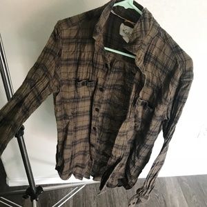 Urban Outfitters Long Sleeve Plaid Button Up